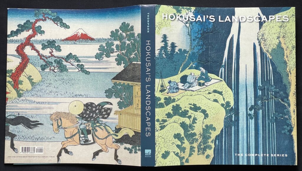 単行本（英語版）「Hokusai's landscapes（北斎の風景画）」葛飾北斎＝著　本の表紙画像
