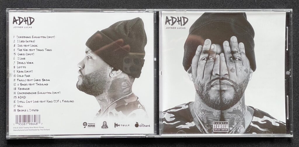 CD「ADHD」Joyner Lucas=著 ジャケットの画像
