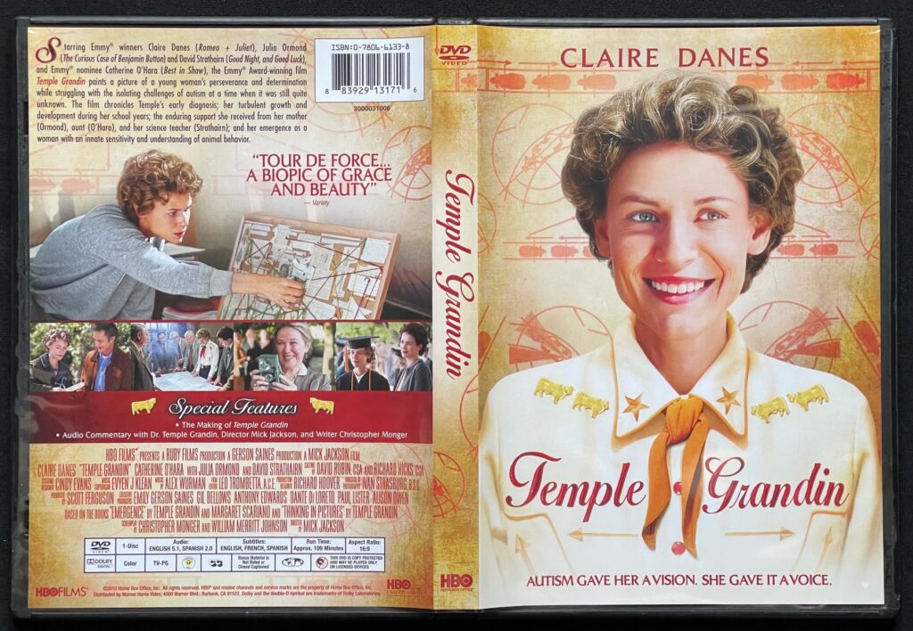 映画DVD「Temple Grandin: Autism gave her vision. She gave it a voice」 Mick Jackson=Director ジャケットの表紙画像
